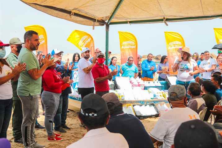 Gobernador Luis Marcano beneficia a 100 pescadoras y pescadores a traves del plan cruz rondon 